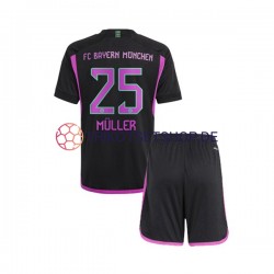FC Bayern München Thomas Muller 25 2023-2024 Kinder Trikotset Auswärts Kurzarm