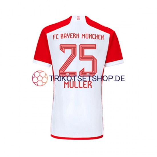 FC Bayern München Thomas Muller 25 2023-2024 Herren Trikot Heim Kurzarm