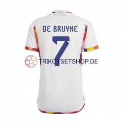 Belgien De Bruyne 7 World Cup 2022 Herren Trikot Auswärts Kurzarm