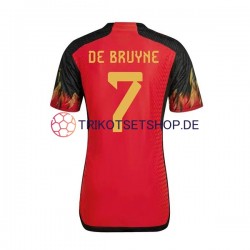 Belgien De Bruyne 7 World Cup 2022 Herren Trikot Heim Kurzarm