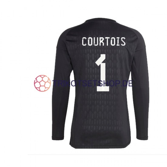 Belgien Courtois 1 2022 Torwart Herren Trikot Auswärts Langarm