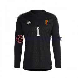 Belgien Courtois 1 2022 Torwart Herren Trikot Auswärts Langarm