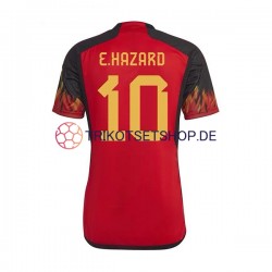 Belgien Hazard 10 World Cup 2022 Herren Trikot Heim Kurzarm