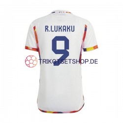 Belgien Lukaku 9 World Cup 2022 Herren Trikot Auswärts Kurzarm