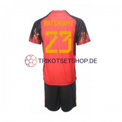 Belgien Michy Batshuayi 23 World Cup 2022 Kinder Trikotset Heim Kurzarm