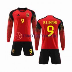 Belgien R.LUKAKU 9 World Cup 2022 Kinder Trikotset Heim Langarm