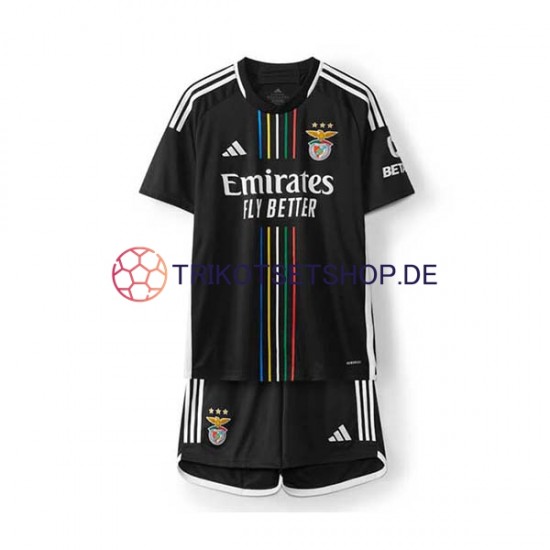 Benfica 2023-2024 Kinder Trikotset Auswärts Kurzarm