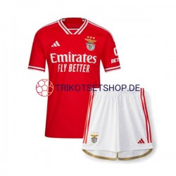 Benfica 2023-2024 Kinder Trikotset Heim Kurzarm
