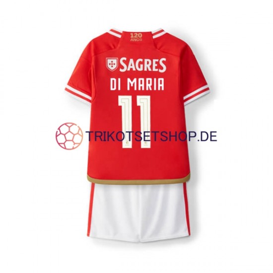 Benfica Di Maria 11 2023-2024 Kinder Trikotset Heim Kurzarm