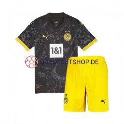 Borussia Dortmund 2023-2024 Kinder Trikotset Auswärts Kurzarm