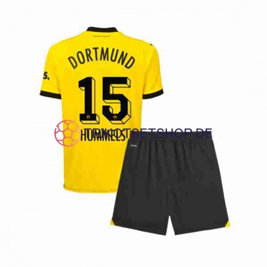 Borussia Dortmund Mats Hummels 15 2023-2024 Kinder Trikotset Heim Kurzarm