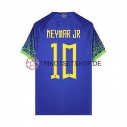 Brasilien Neymar JR 10 World Cup 2022 Herren Trikot Auswärts Kurzarm