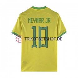 Brasilien Neymar JR 10 World Cup 2022 Herren Trikot Heim Kurzarm