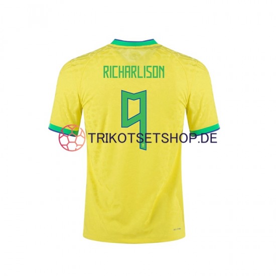 Brasilien RICHARLISON 9 2022 Herren Trikot Heim Kurzarm