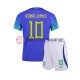 Brasilien Ronaldinho 10 World Cup 2022 Kinder Trikotset Auswärts Kurzarm