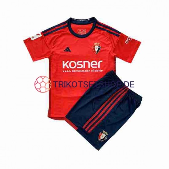 CA Osasuna 2023-2024 Kinder Trikotset Heim Kurzarm