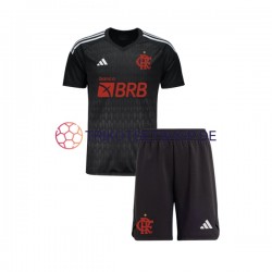CR Flamengo 2023-2024 Torwart Kinder Trikotset Auswärts Kurzarm