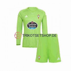 Celta de Vigo 2023-2024 Torwart Kinder Trikotset Heim Langarm