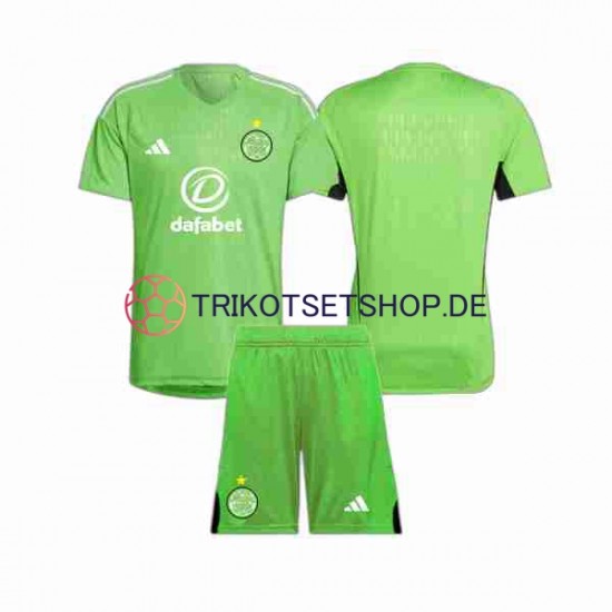 Celtic Glasgow 2023-2024 Torwart Kinder Trikotset Auswärts Kurzarm