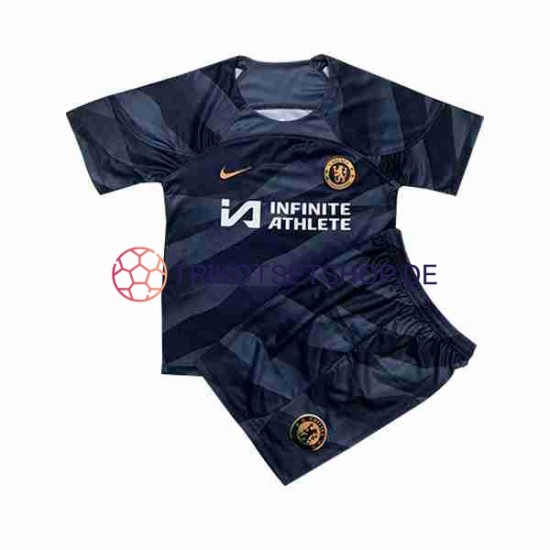 Chelsea 2023-2024 Torwart Kinder Trikotset Heim Kurzarm