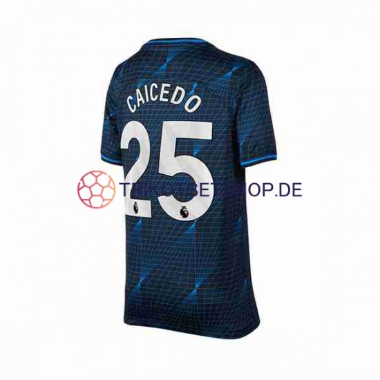 Chelsea Moises Caicedo 25 2023-2024 Herren Trikot Auswärts Kurzarm