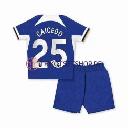 Chelsea Moises Caicedo 25 2023-2024 Kinder Trikotset Heim Kurzarm