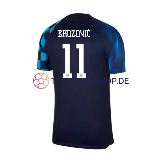 Kroatien Brozovic 11 World Cup 2022 Herren Trikot Auswärts Kurzarm