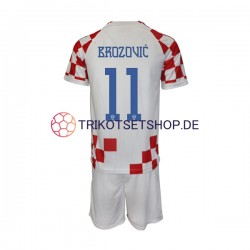 Kroatien Brozovic 11 World Cup 2022 Kinder Trikotset Heim Kurzarm