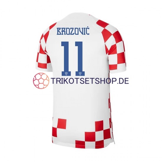 Kroatien Brozovic 11 World Cup 2022 Herren Trikot Heim Kurzarm