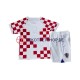 Kroatien World Cup 2022 Kinder Trikotset Heim Kurzarm
