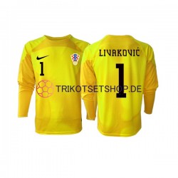 Kroatien Dominik Livakovic 1 World Cup 2022 Torwart Herren Trikot Heim Langarm
