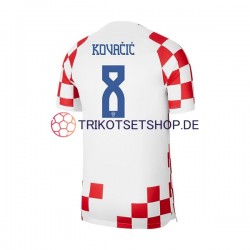 Kroatien Kovacic 8 World Cup 2022 Herren Trikot Heim Kurzarm