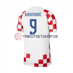 Kroatien Kramaric 9 World Cup 2022 Herren Trikot Heim Kurzarm
