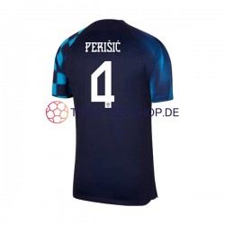 Kroatien Perisic 4 World Cup 2022 Herren Trikot Auswärts Kurzarm