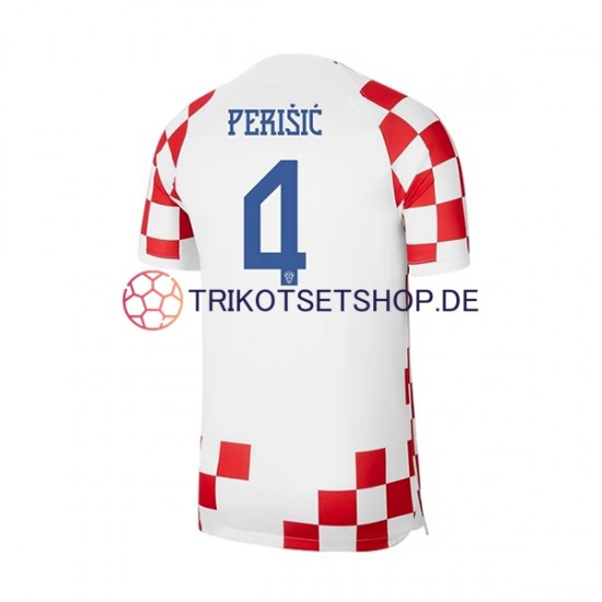 Kroatien Perisic 4 World Cup 2022 Herren Trikot Heim Kurzarm