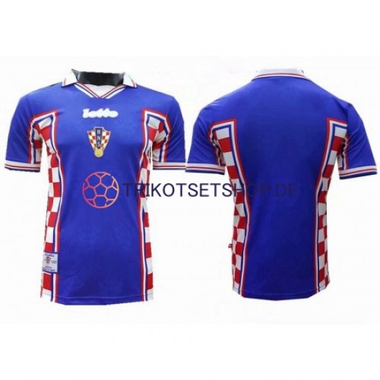 Kroatien Retro 1998 Herren Trikot Auswärts Kurzarm