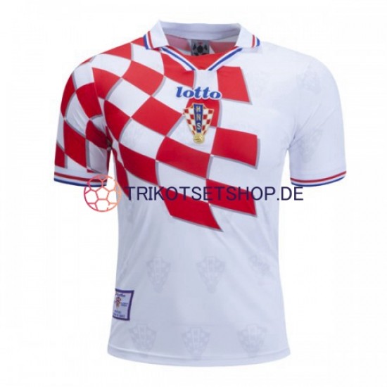 Kroatien Retro 1998 Herren Trikot Heim Kurzarm