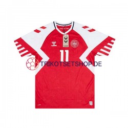 Dänemark Rasmus Hojlund 11 2023-2024 Herren Trikot Heim Kurzarm