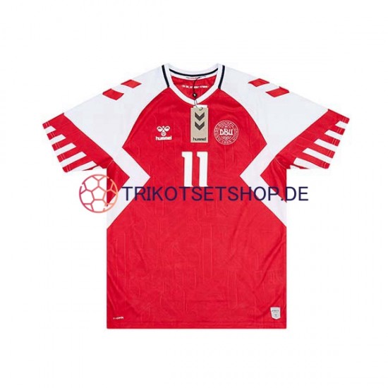 Dänemark Rasmus Hojlund 11 2023-2024 Herren Trikot Heim Kurzarm