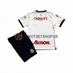 Deportivo Guadalajara 2023-2024 Kinder Trikotset Auswärts Kurzarm