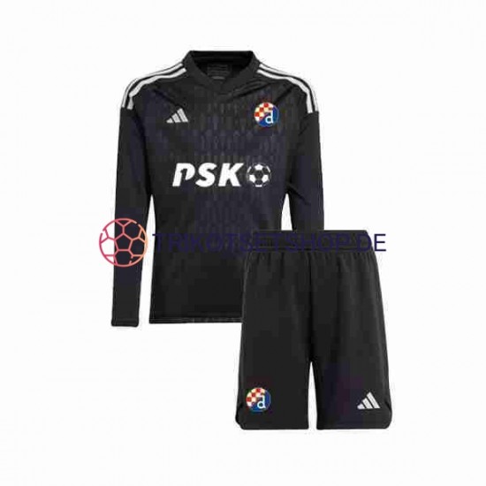 Dinamo Zagreb 2023-2024 Torwart Kinder Trikotset Auswärts Langarm