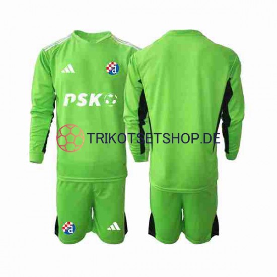Dinamo Zagreb 2023-2024 Torwart Kinder Trikotset Heim Langarm