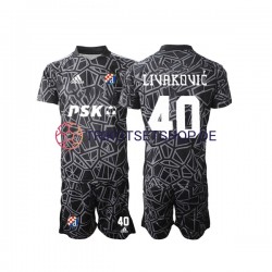 Dinamo Zagreb Livakovic 40 2022-2023 Torwart Kinder Trikotset Heim Kurzarm