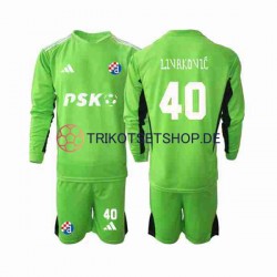 Dinamo Zagreb Livakovic 40 2023-2024 Torwart Kinder Trikotset Heim Langarm
