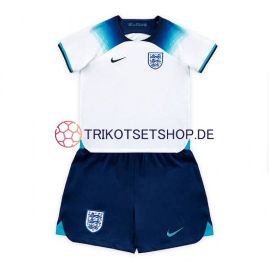 England World Cup 2022 Kinder Trikotset Heim Kurzarm