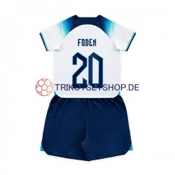 England Foden 20 World Cup 2022 Kinder Trikotset Heim Kurzarm