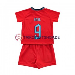 England Kane 9 World Cup 2022 Kinder Trikotset Auswärts Kurzarm
