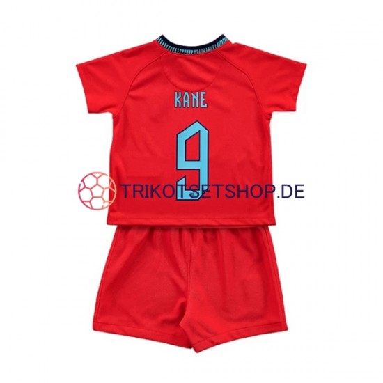 England Kane 9 World Cup 2022 Kinder Trikotset Auswärts Kurzarm