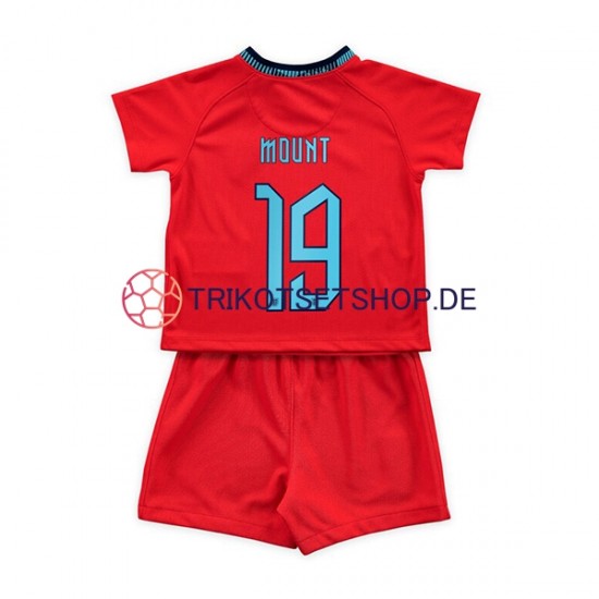 England Mount 19 World Cup 2022 Kinder Trikotset Auswärts Kurzarm