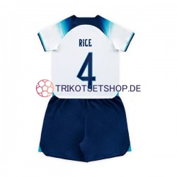 England Rice 4 World Cup 2022 Kinder Trikotset Heim Kurzarm